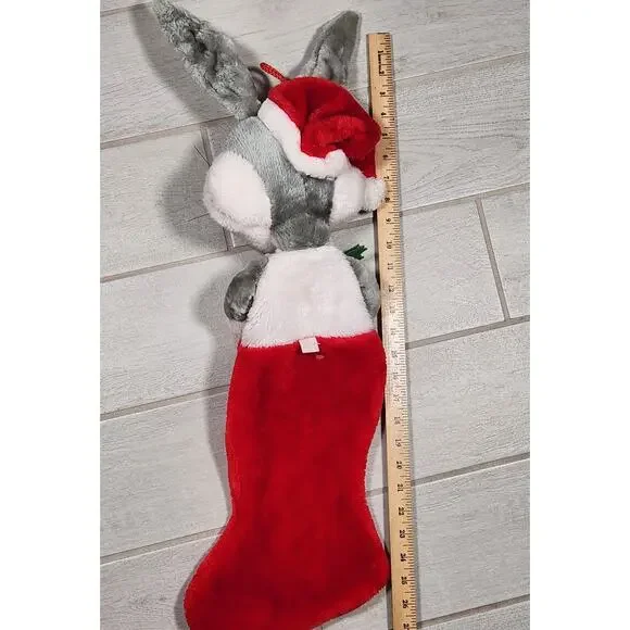 Vintage 25" 1991 Bugs Bunny Looney Tunes Warner Bros Christmas Stocking Plush - Picture 5 of 5